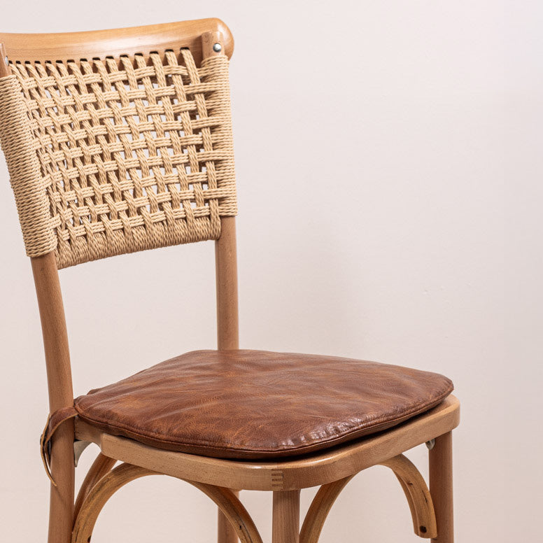 Cojin Crossback Cuero Ambar