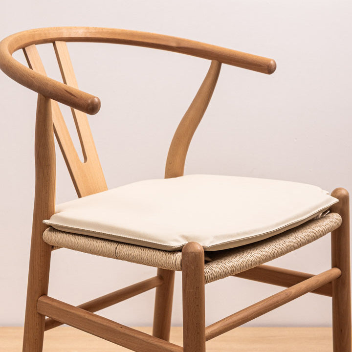 Cojin Ecocuero Wishbone Crudo