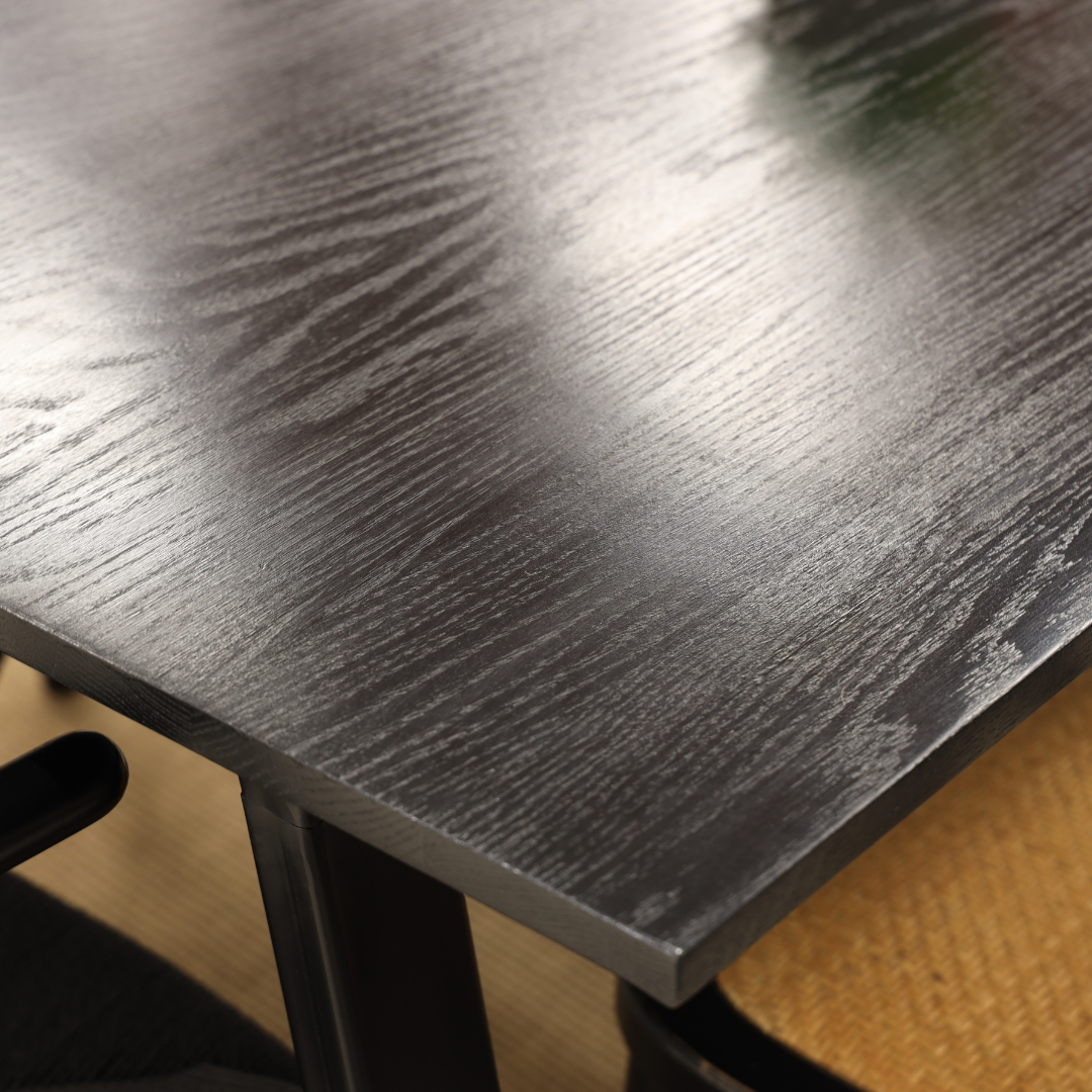 MESA AURORA ROBLE BLACK 160x100cm