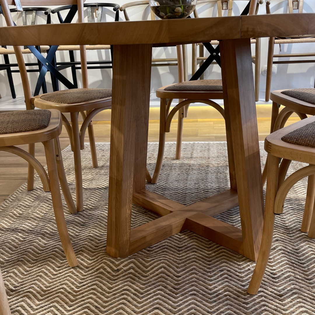 Comedor Carlota Lenga + 6 Sillas Alonsa Mesa
