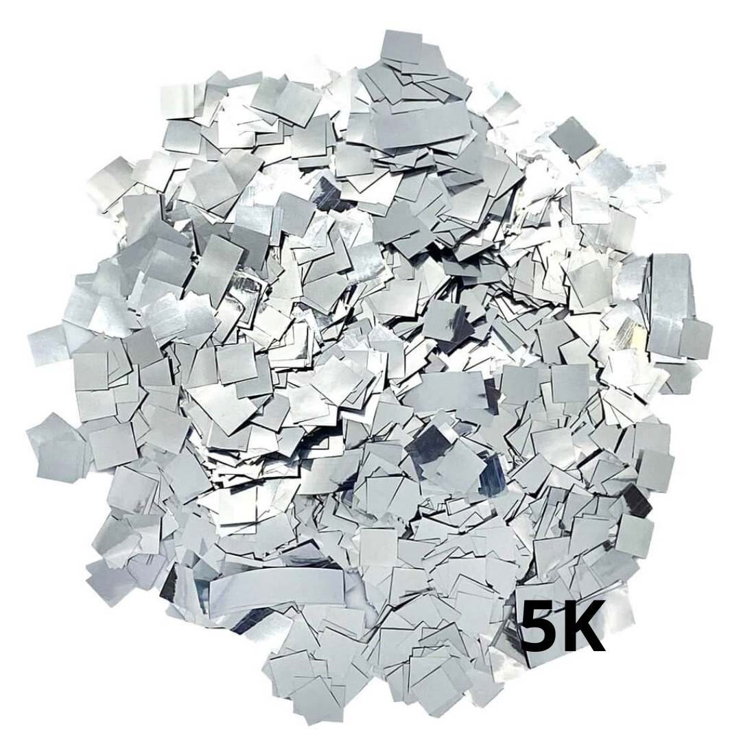 Papel Confetti Plateado 5 Kilos