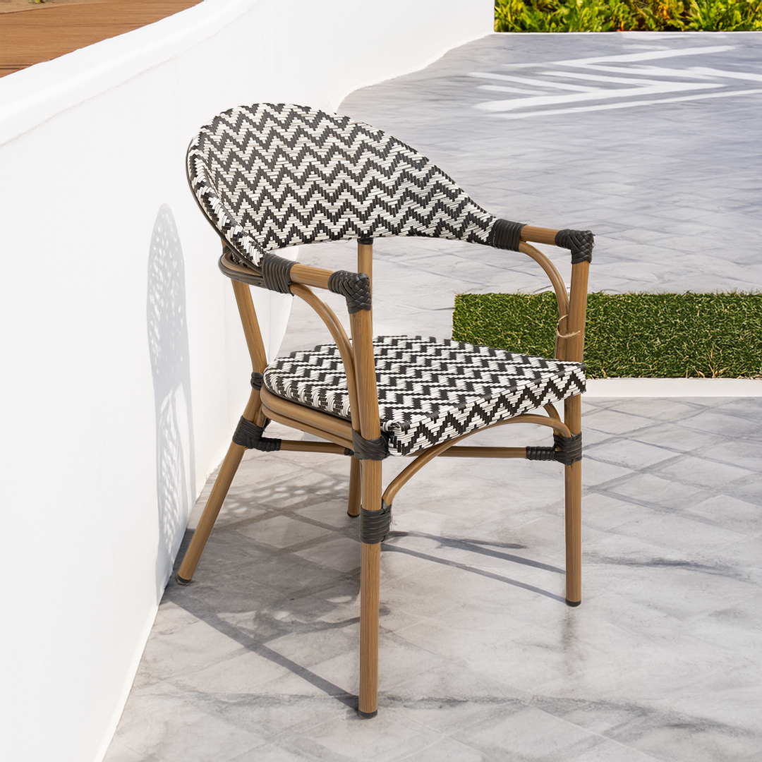 Silla Parisina (Brazos) Zig-Zag Sillas