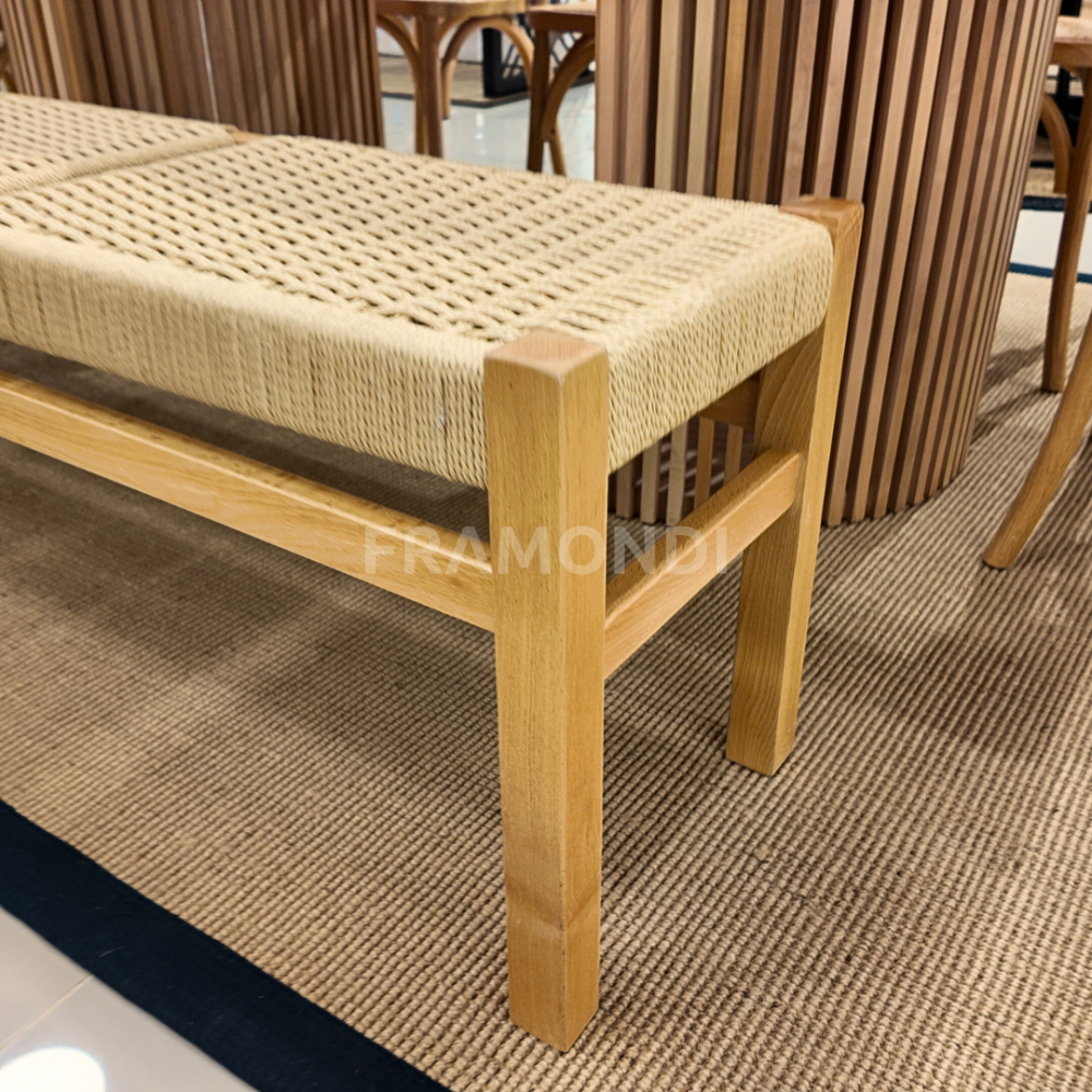 Banqueta Agustina Natural 160X35X45Cm (3Puestos) Sillas