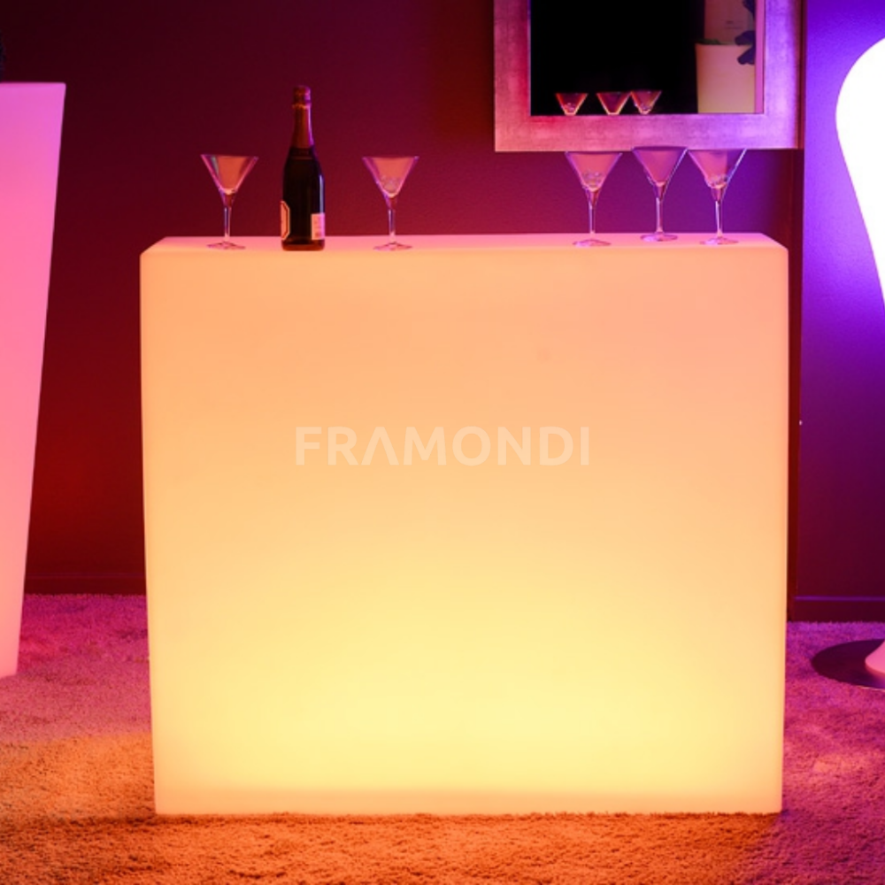 Bar Recto Led 120X40X90 Cm Mueble Led