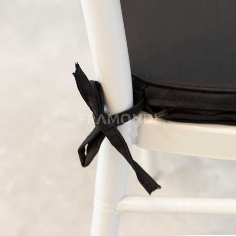 Cojín Negro Tela Chiavari 30Mm