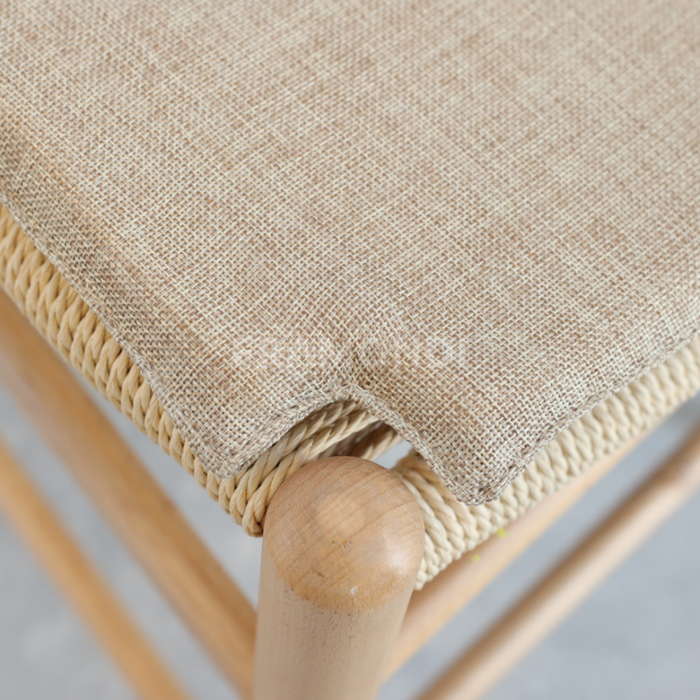 Cojin Taburete Wishbone Lino