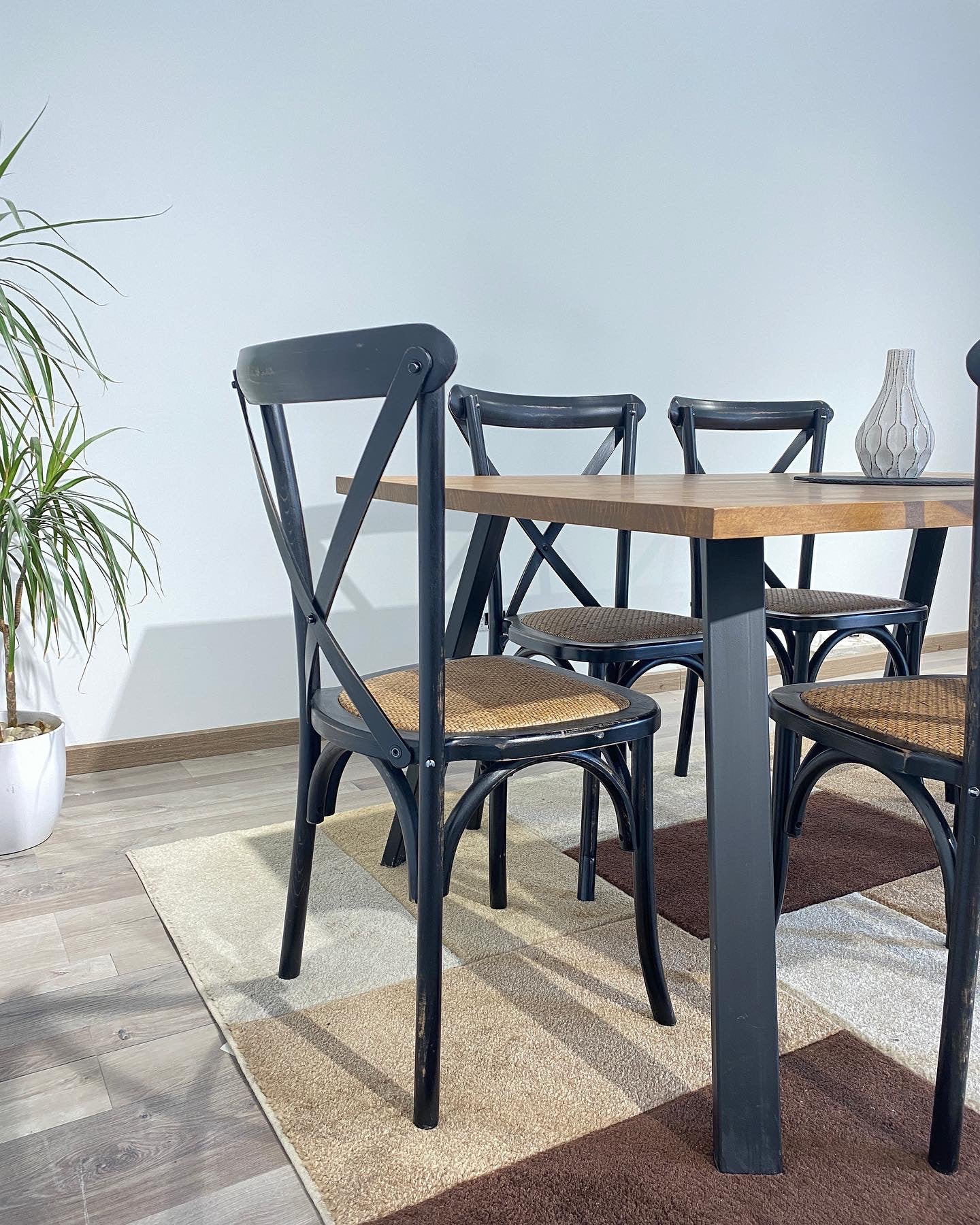 Silla Crossback Negra Vintage Sillas
