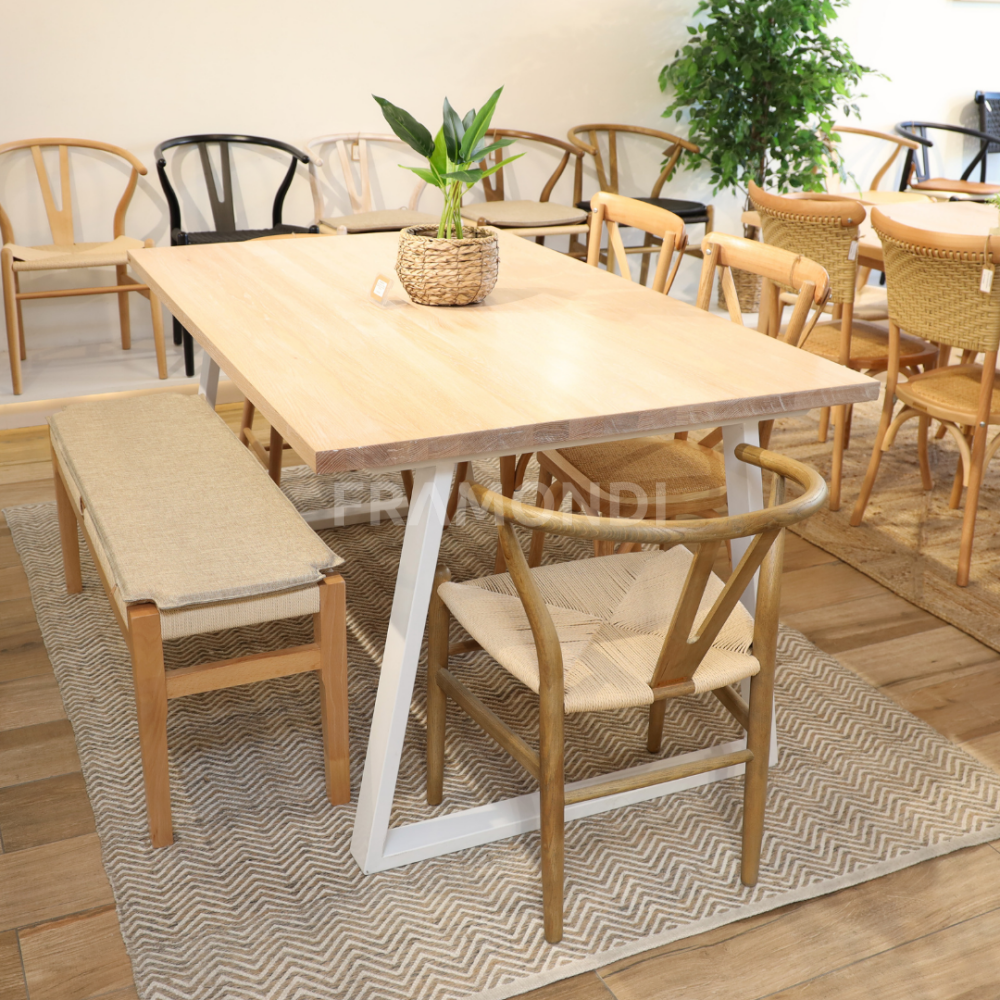Mesa Genova Albayalde 6P 160X100Cm Mesa