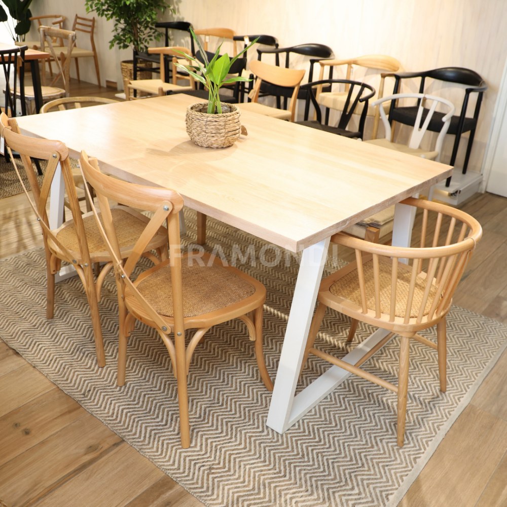 Mesa Genova Albayalde 6P 160X100Cm Mesa