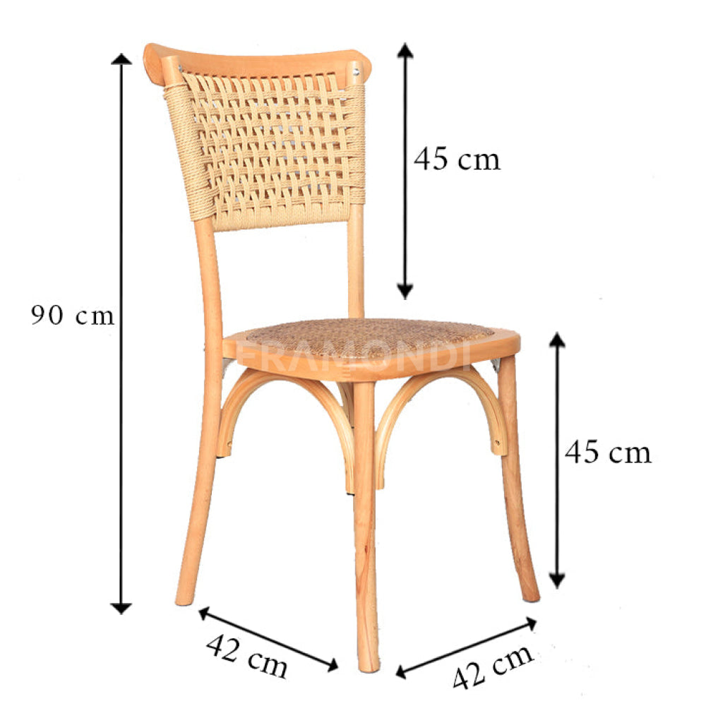 Silla Cross Lorenza Roble Sillas
