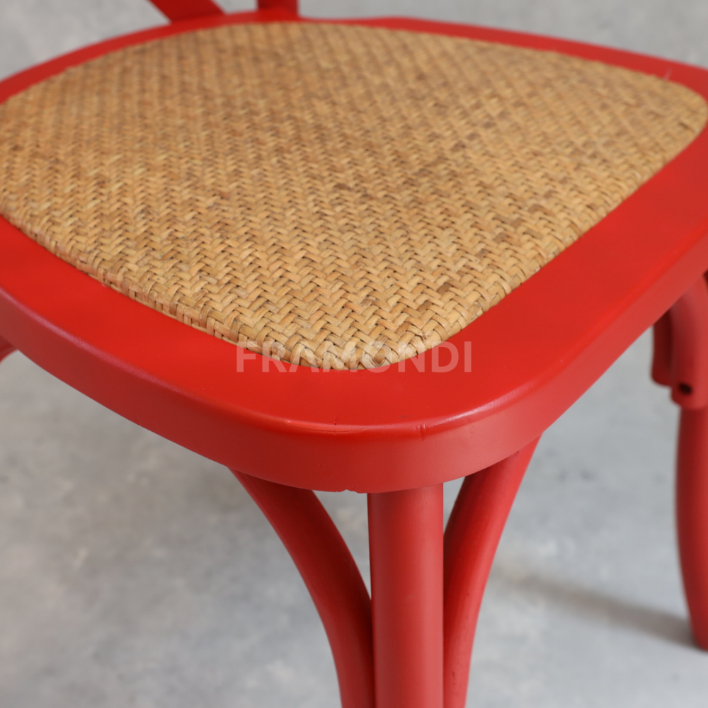 Silla Crossback Roja Sillas