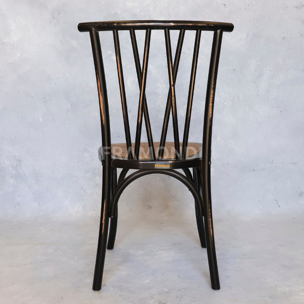 Silla Crosswood Negra Vintage Sillas