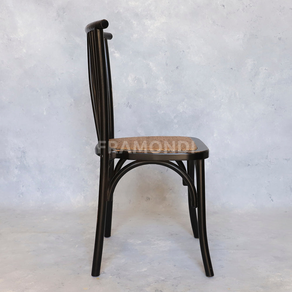 Silla Crosswood Negra Vintage Sillas