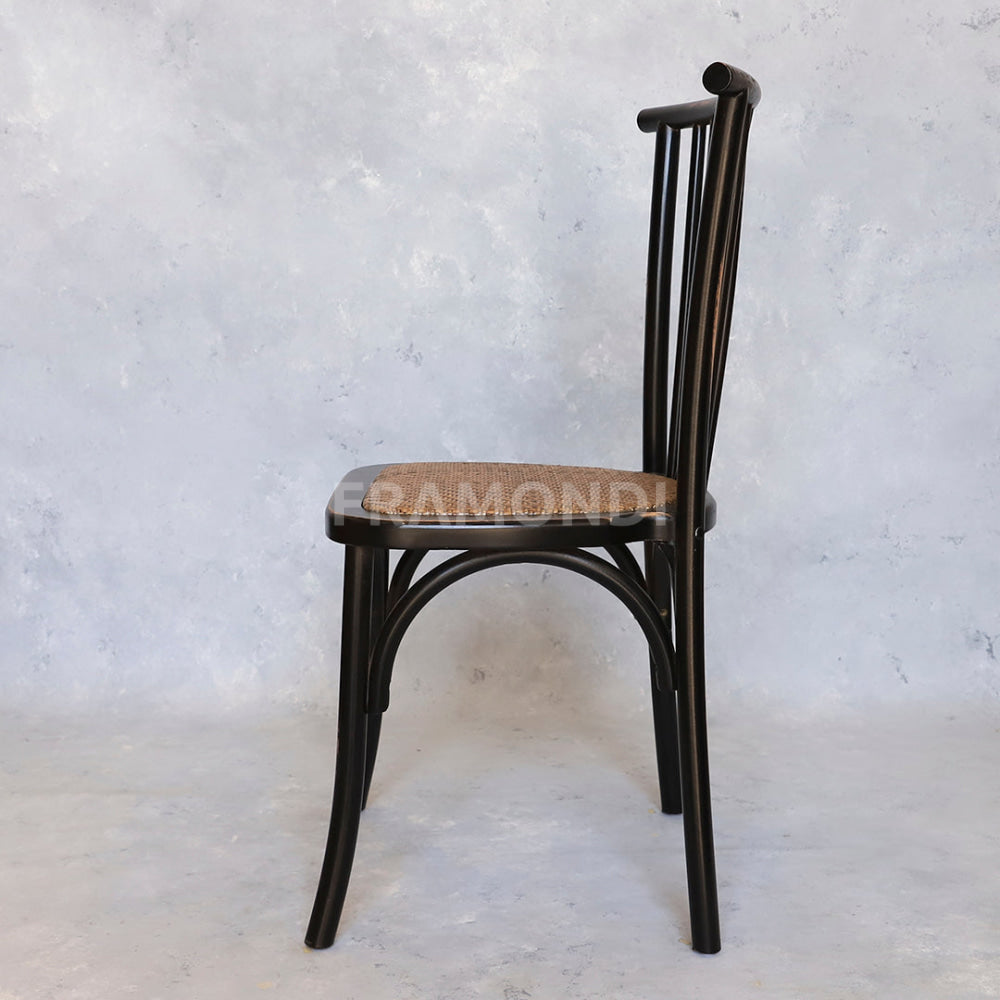 Silla Crosswood Negra Vintage Sillas