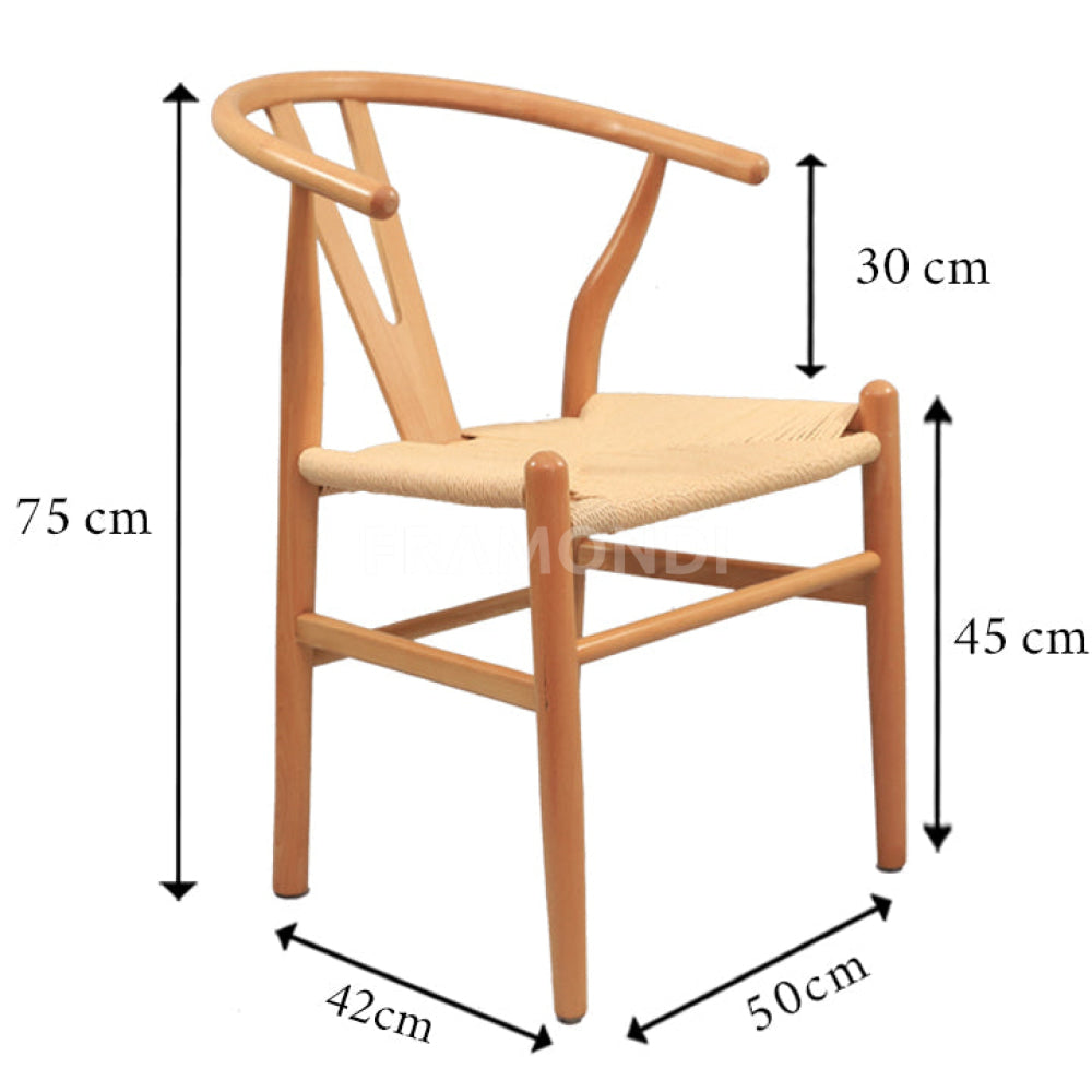 Silla Wishbone Lemon Sillas