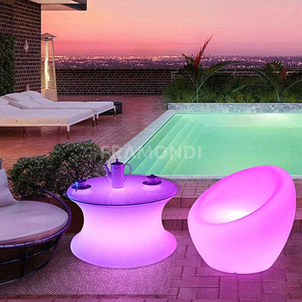 Sofa Led Apple D65X65X50 Cm Mueble Led