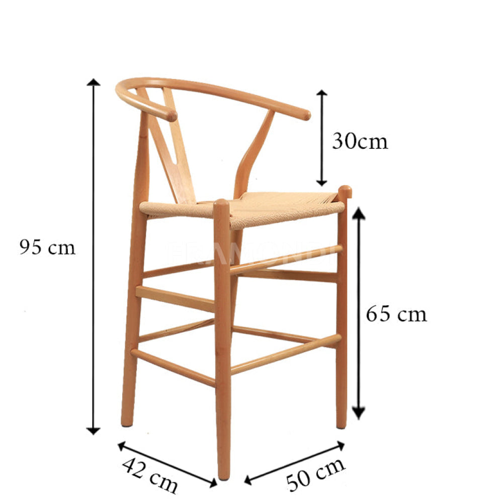 Taburete Wishbone Lemon Sillas