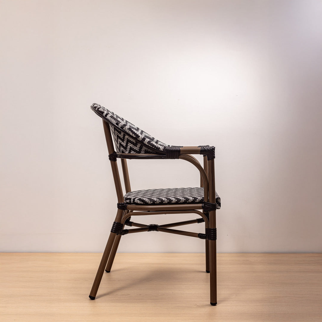 SILLA PARISINA (BRAZOS) ZIG-ZAG