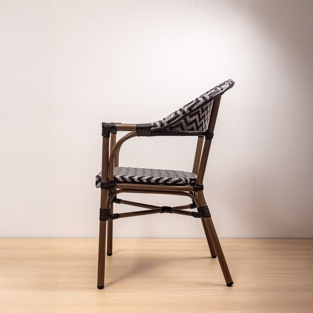 SILLA PARISINA (BRAZOS) ZIG-ZAG