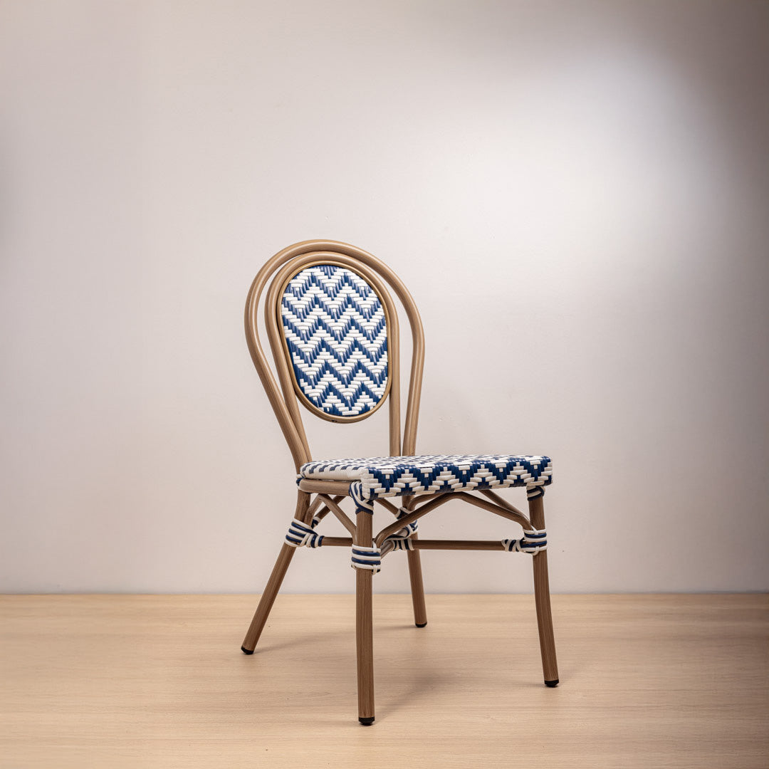 SILLA PARISINA (S/B) AZUL BICOLOR