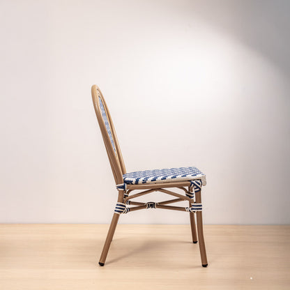 SILLA PARISINA (S/B) AZUL BICOLOR