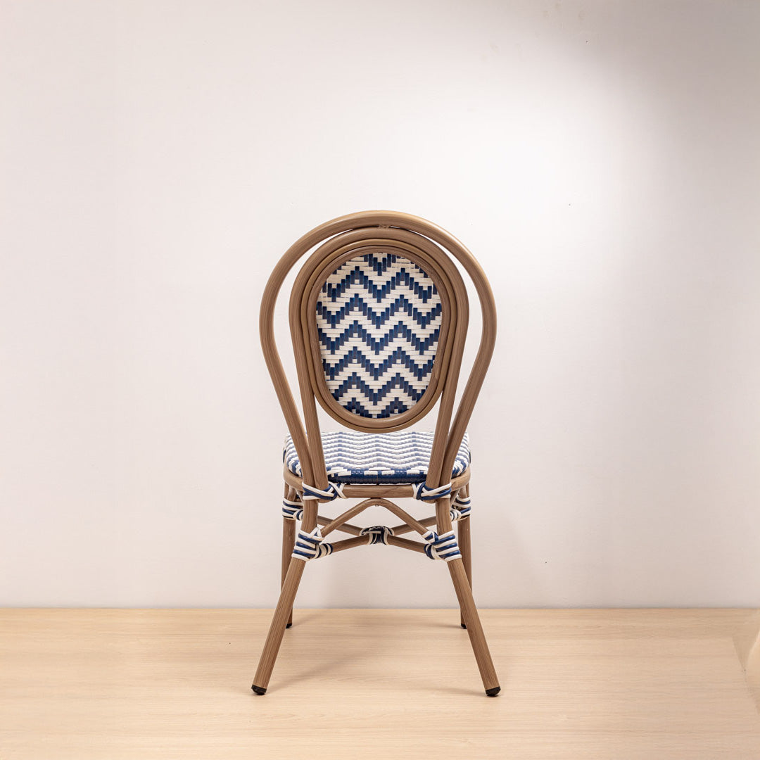 SILLA PARISINA (S/B) AZUL BICOLOR