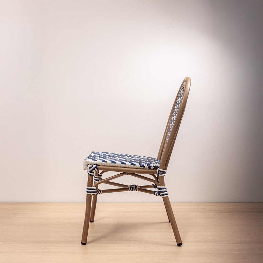 SILLA PARISINA (S/B) AZUL BICOLOR