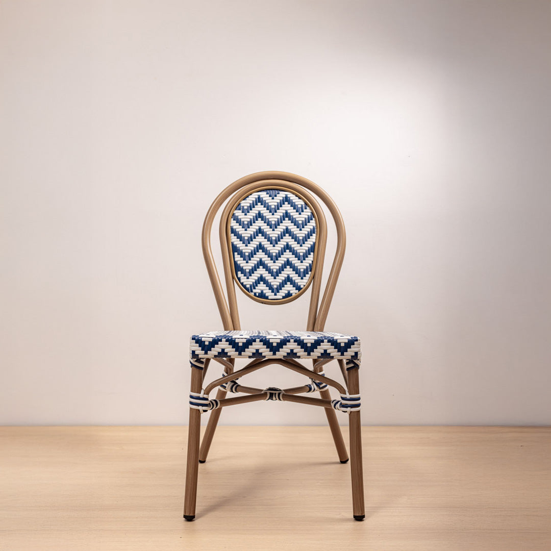 SILLA PARISINA (S/B) AZUL BICOLOR