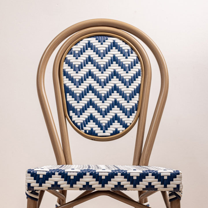 SILLA PARISINA (S/B) AZUL BICOLOR