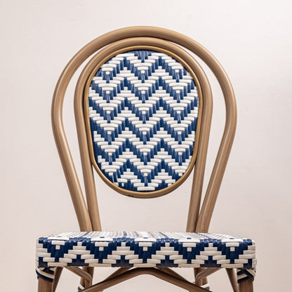 SILLA PARISINA (S/B) AZUL BICOLOR