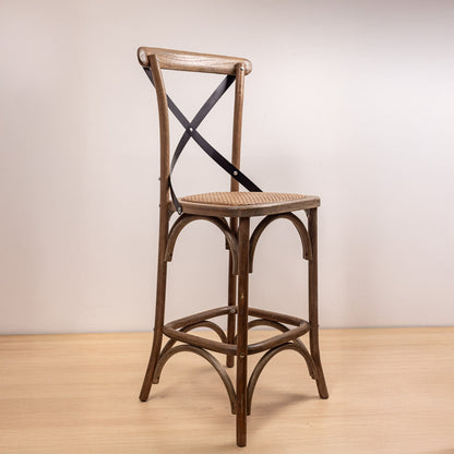 Taburete Crossback Roble