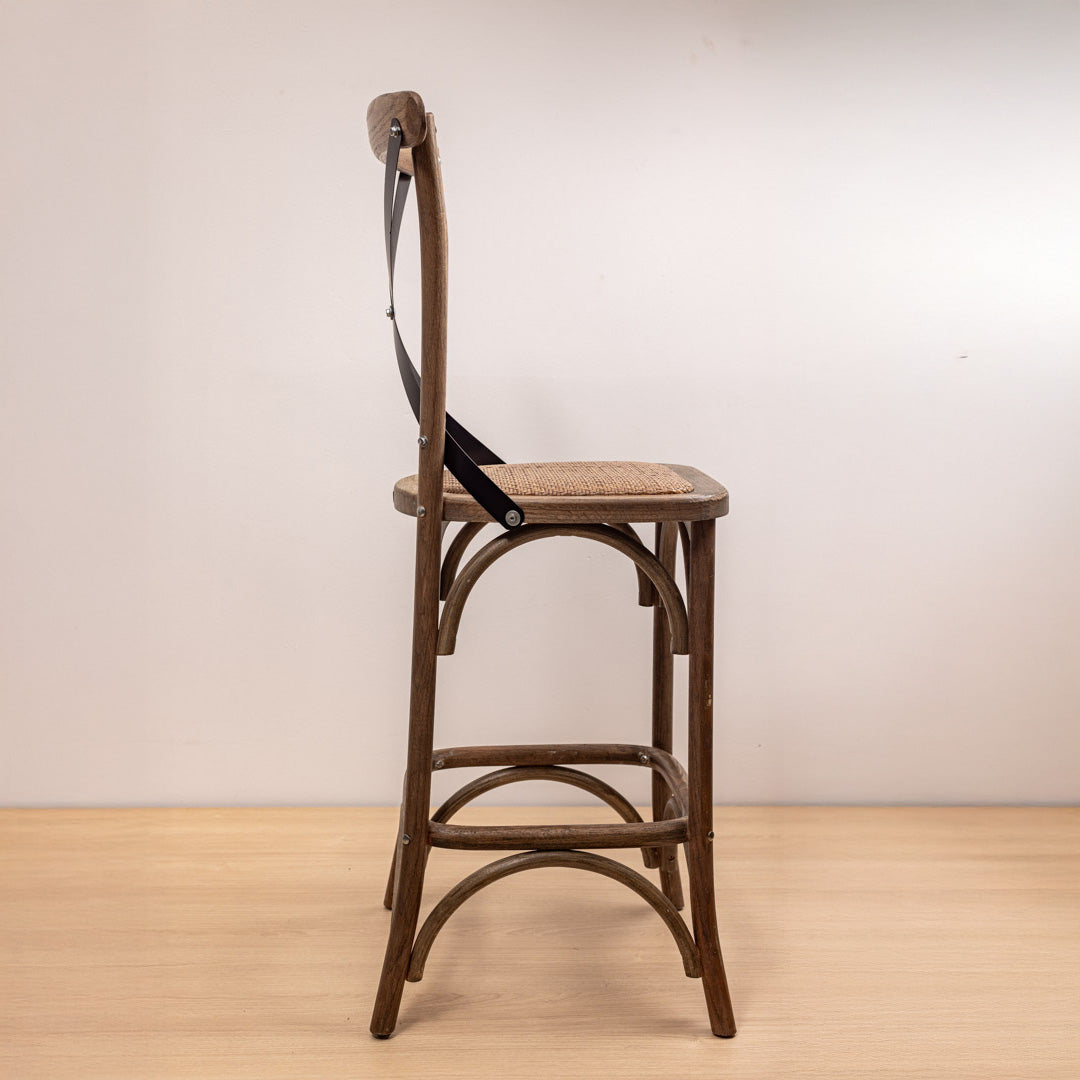 Taburete Crossback Roble