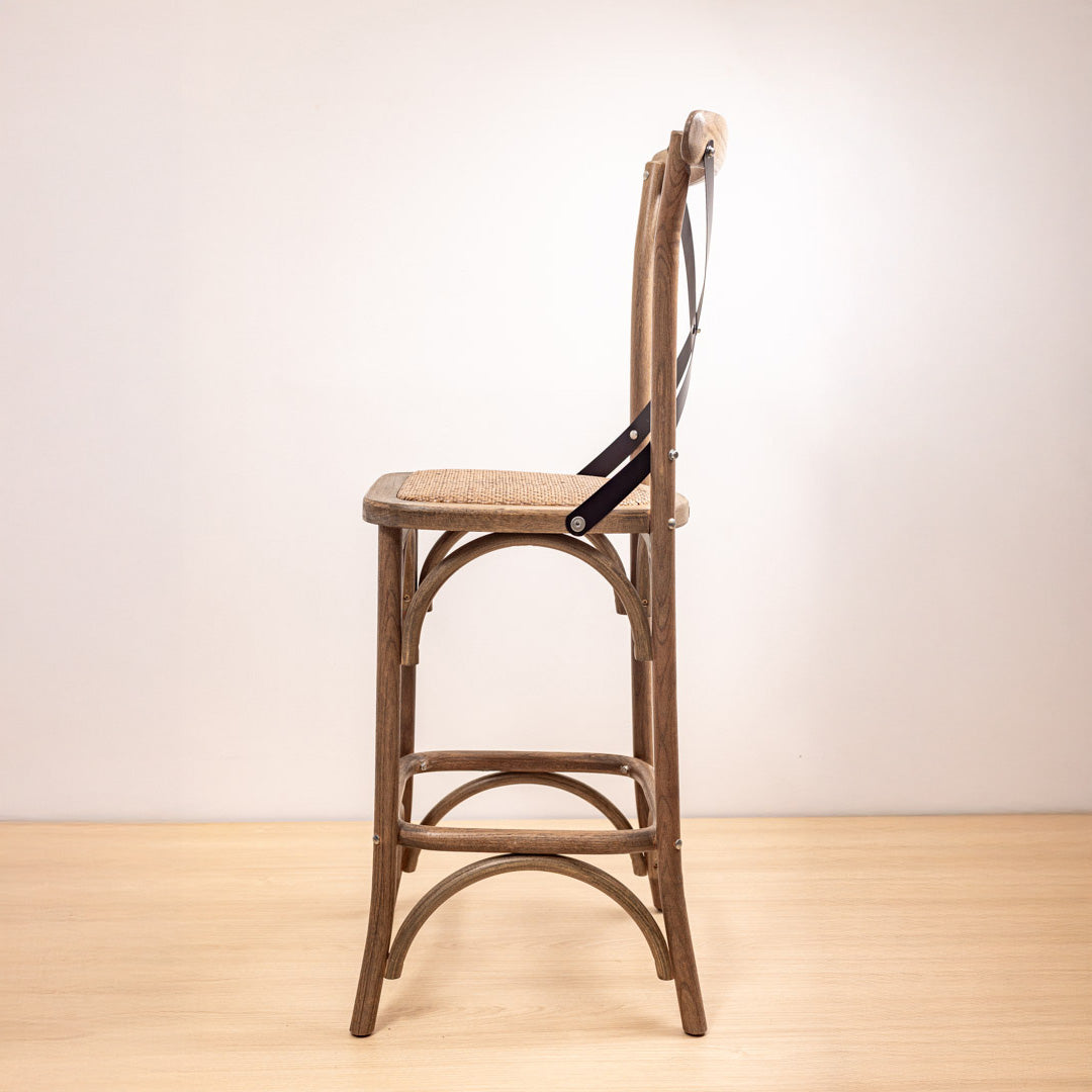 Taburete Crossback Roble