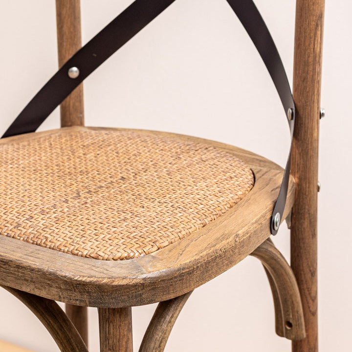 Taburete Crossback Roble