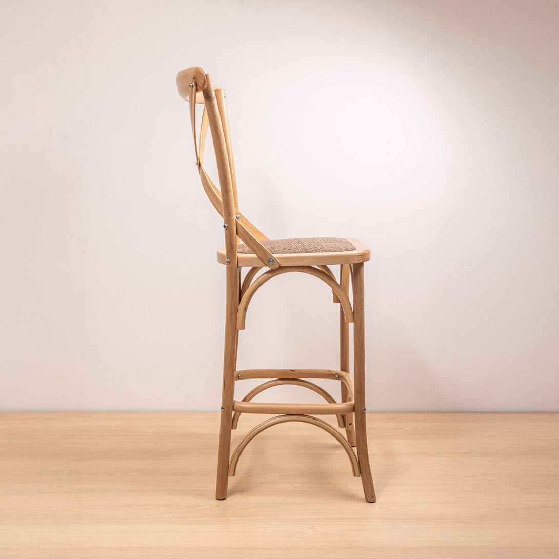 Taburete Crossback Natural