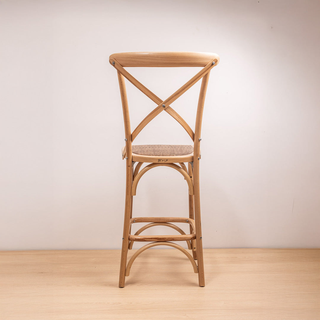 Taburete Crossback Natural