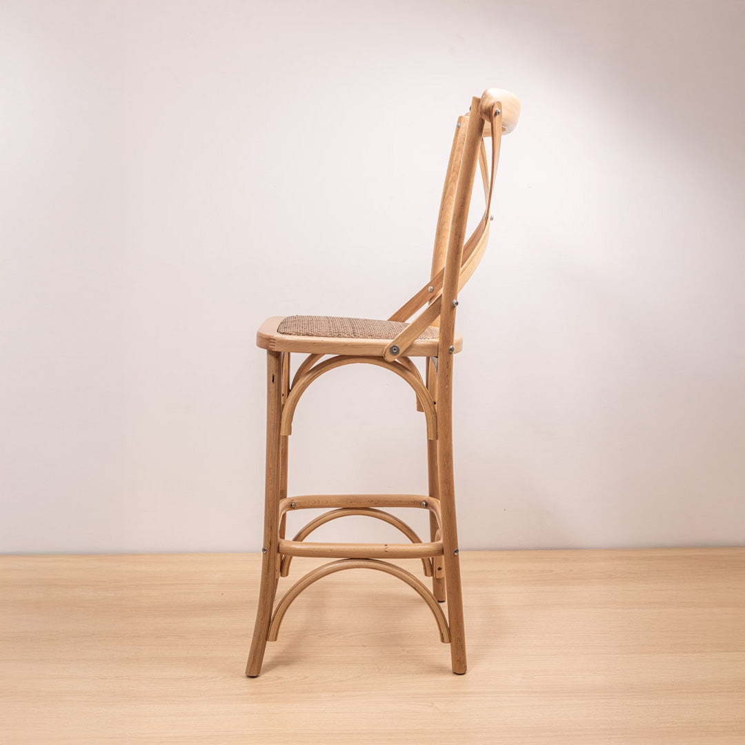 Taburete Crossback Natural