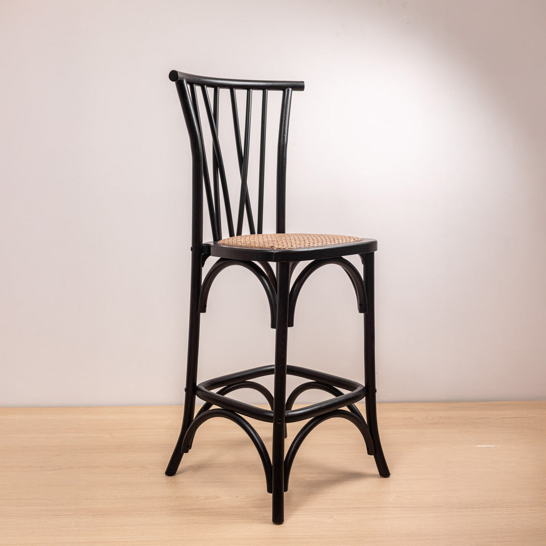 Taburete Crosswood Negro