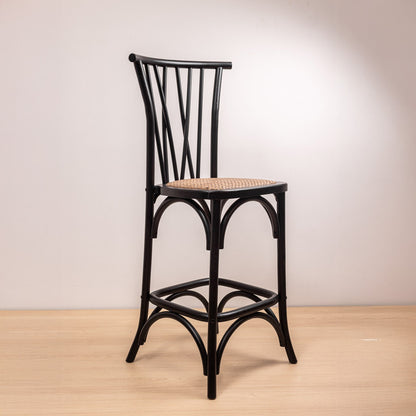 Taburete Crosswood Negro