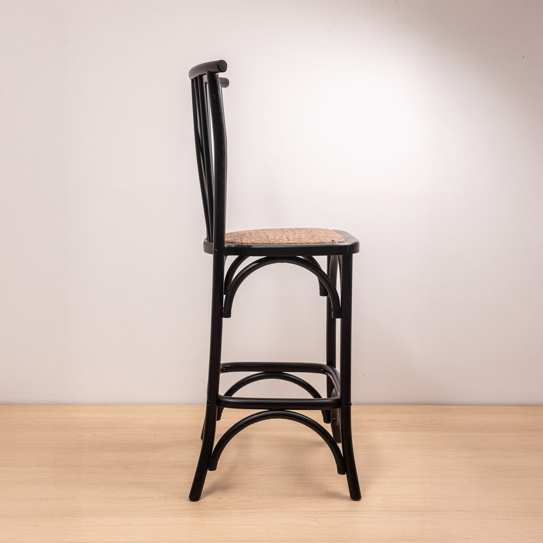 Taburete Crosswood Negro