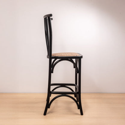 Taburete Crosswood Negro