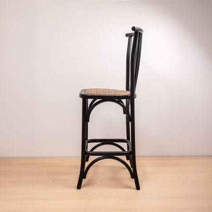 Taburete Crosswood Negro