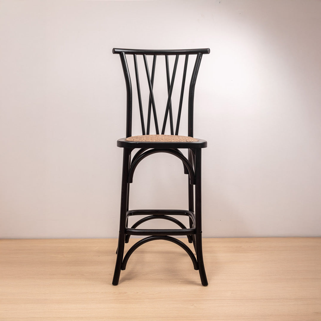 Taburete Crosswood Negro