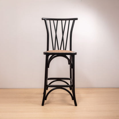 Taburete Crosswood Negro