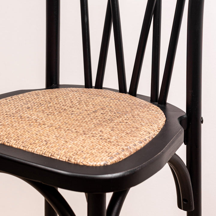 Taburete Crosswood Negro