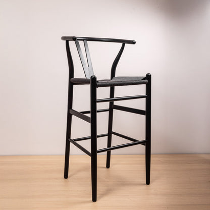 Taburete Wishbone Negro Black
