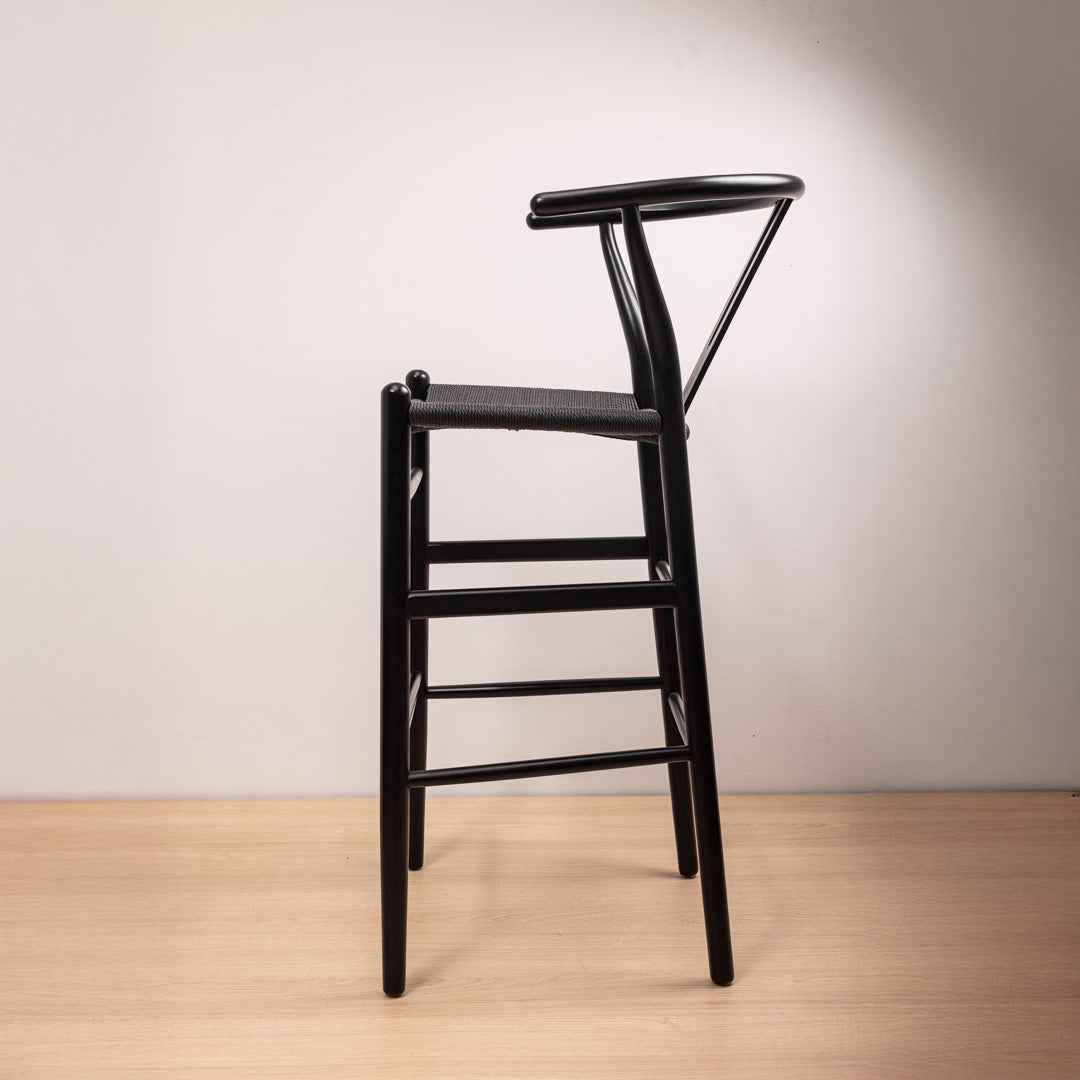 Taburete Wishbone Negro Black