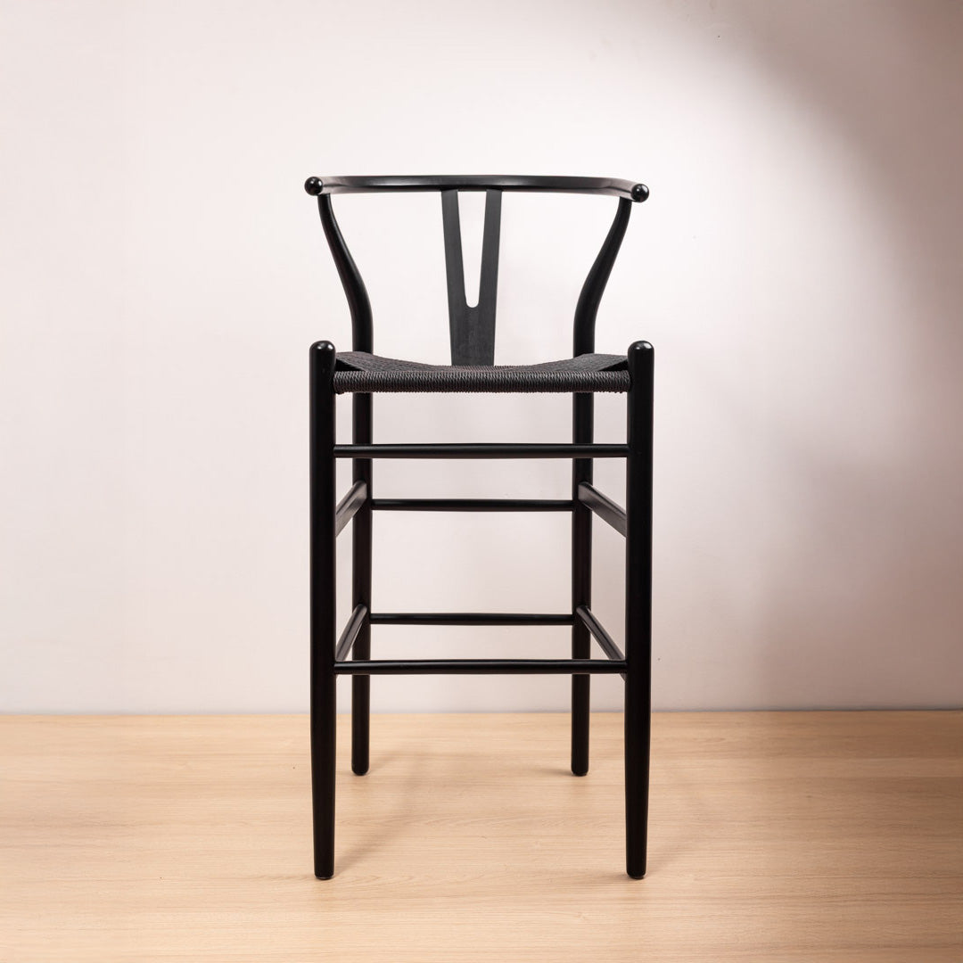 Taburete Wishbone Negro Black