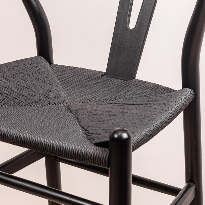 Taburete Wishbone Negro Black
