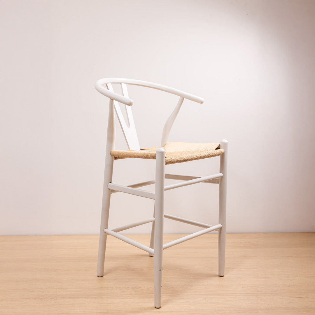 Taburete Wishbone Blanco